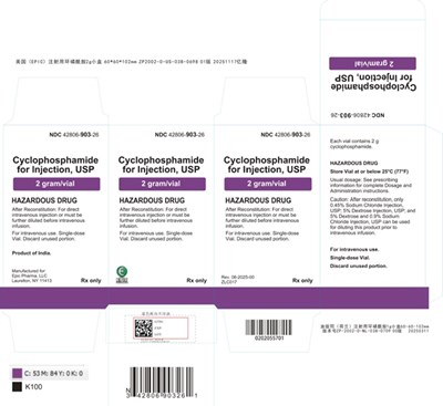 Cyclophosphamide-2g/vial (Vial Carton Label 2g)